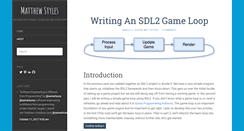 Desktop Screenshot of matthewstyles.com