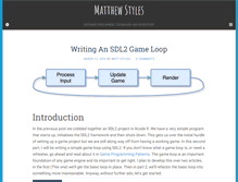 Tablet Screenshot of matthewstyles.com